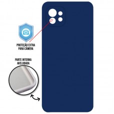 Capa para Xiaomi Mi 11 - Case Silicone Cover Protector Azul Marinho